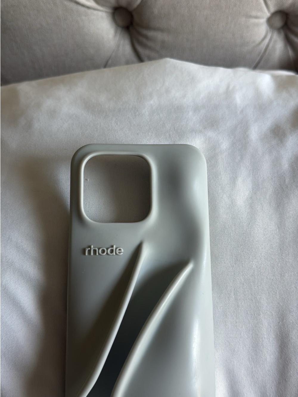 RHODE Silicone iPhone Case - Light Gray